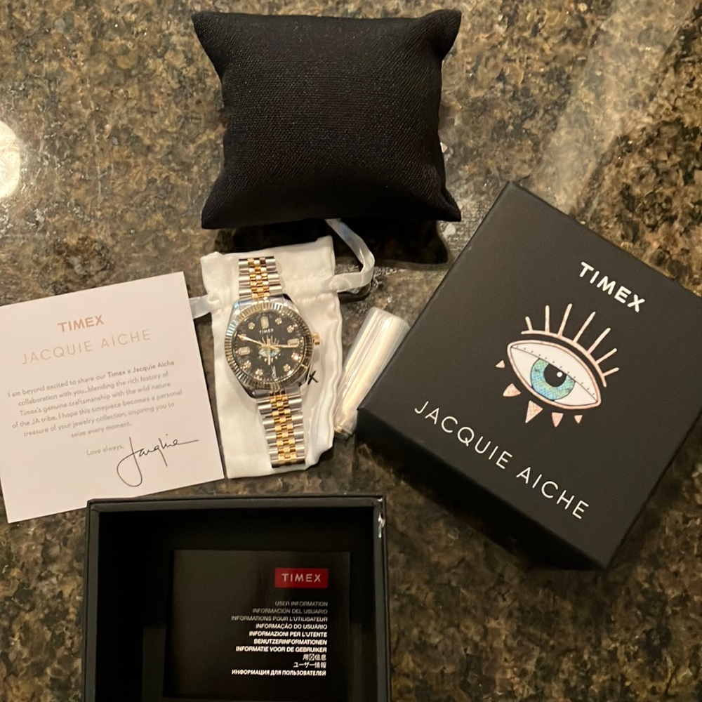 Jacquie aiche and timex watch collaboration